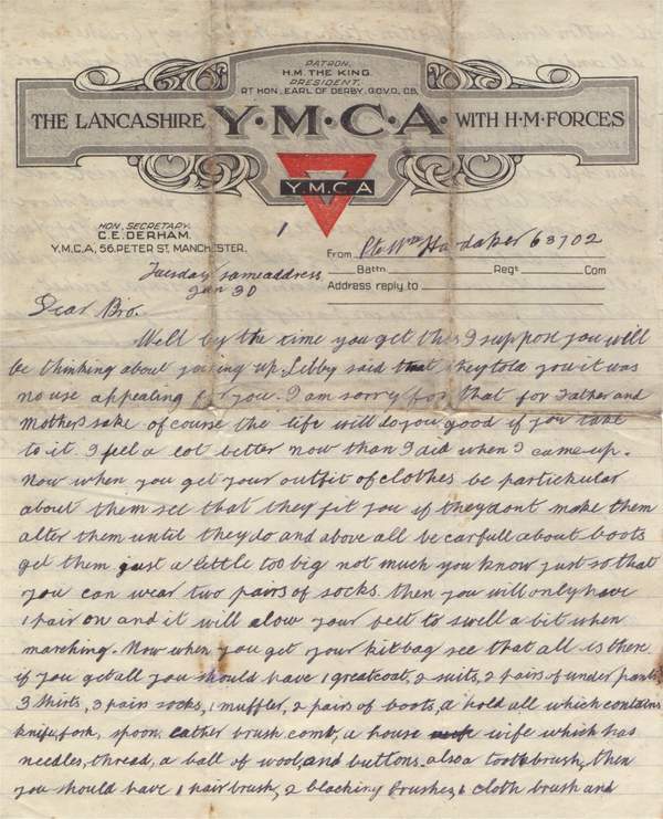 Page 1 of the letter.